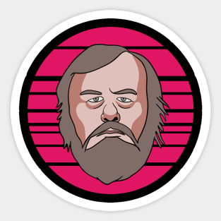 Slavoj Zizek - 80s Sunset Sticker